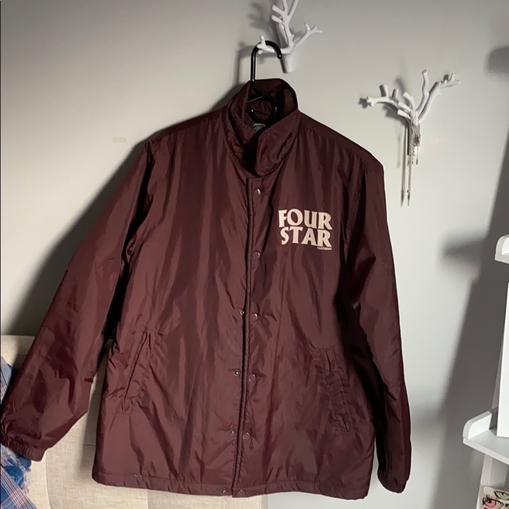 Vintage Four Star Clothing Button Up Coach Jacket